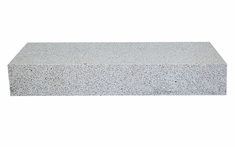 NEU Blockstufe BERGAMA GREY von WOHNRAUSCH aus hellem Granit 100 x 35 x 15 cm