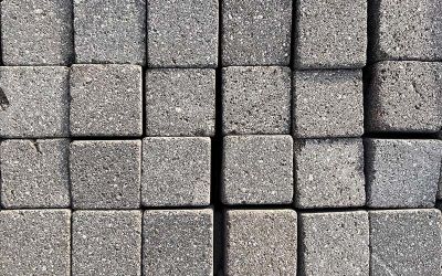 Pflastersteine Basalt getrommelt grau Restposten