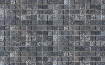 schwarz-graues Marmor Mosaiknetz