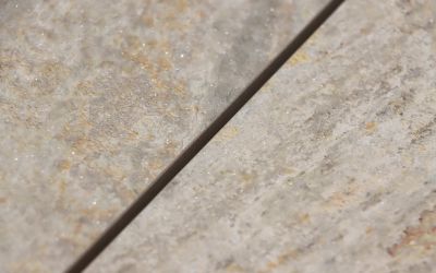 Keramik Terrassenplatten beige grau mit kristalliner Optik