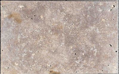 Travertin Walnut Standard Terrassenplatten 61x40,6 cm