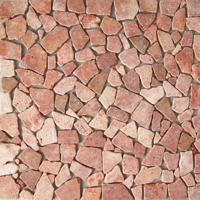 Travertin-Poygonal-Mosaikfliesen-Red-009